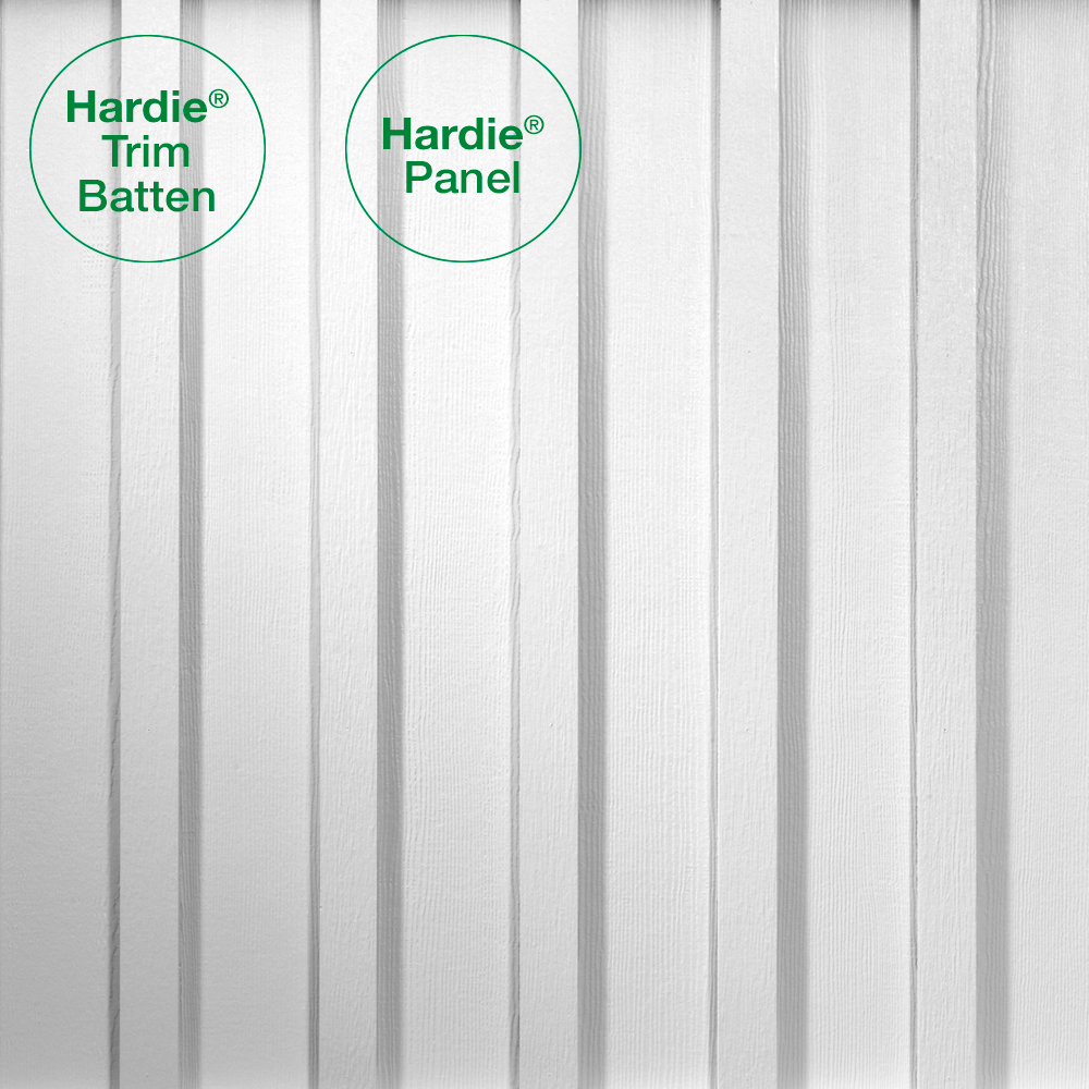 HARDIE PANEL HZ5 48 IN. X 120 IN. STATEMENT COLLECTION ARCTIC WHITE CEDARMILL FIBER CEMENT PANEL SIDING - Arlington Coal & Lumber