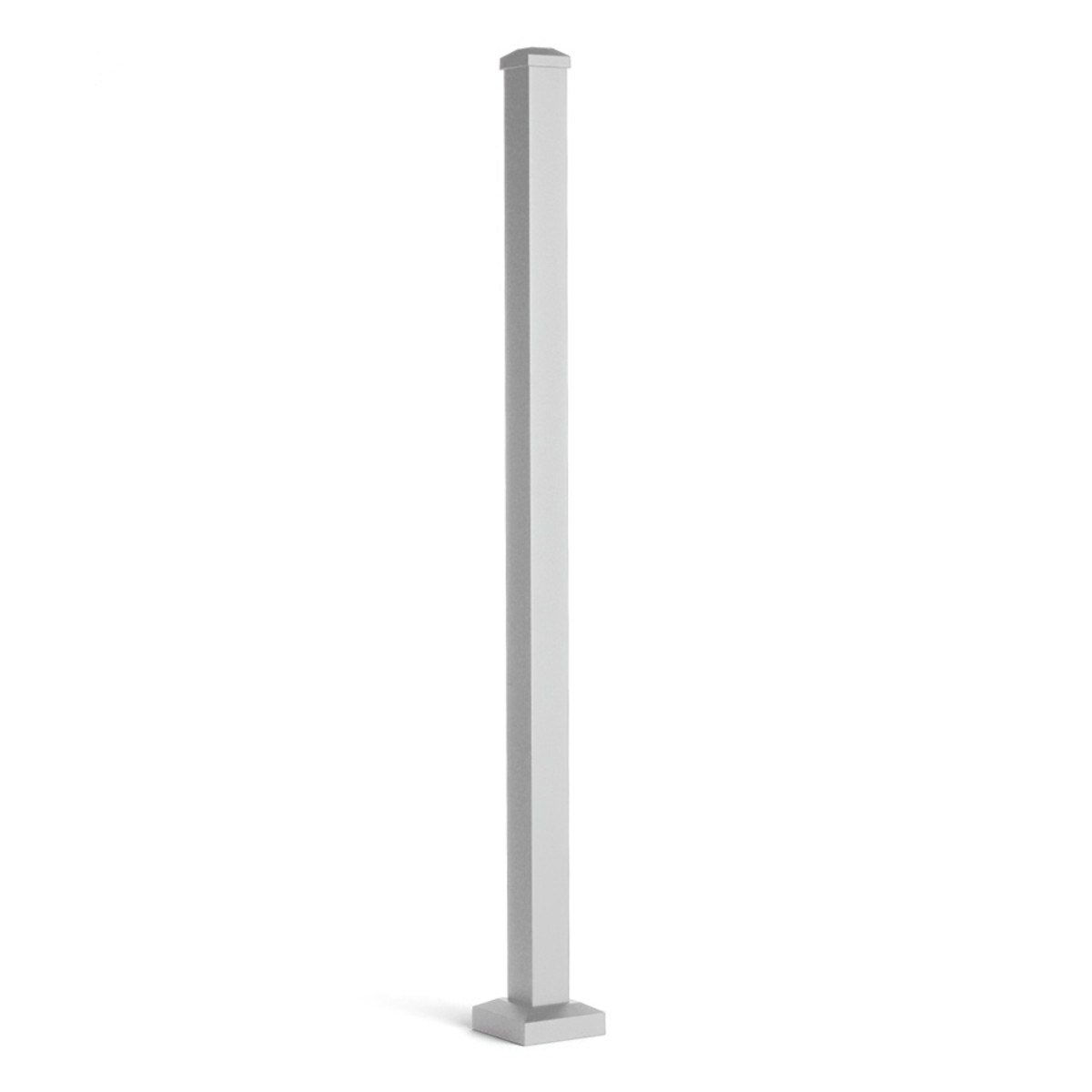 Main 2 - 2.5-in x 2.5-in x 37-in Signature Post with Cap and Skirt-Horizontal-Classic White - Arlington Coal & Lumber