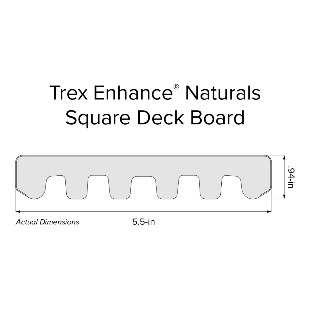 .94-in x 5.5-in x 16-ft Square Enhance® Naturals Toasted Sand - Arlington Coal & Lumber