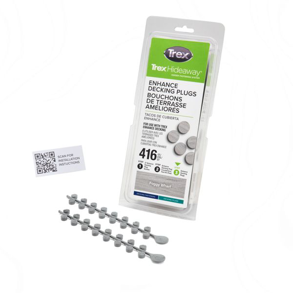 Trex Enhance® Decking Plugs Foggy Wharf - 416 count/pack - Arlington Coal & Lumber