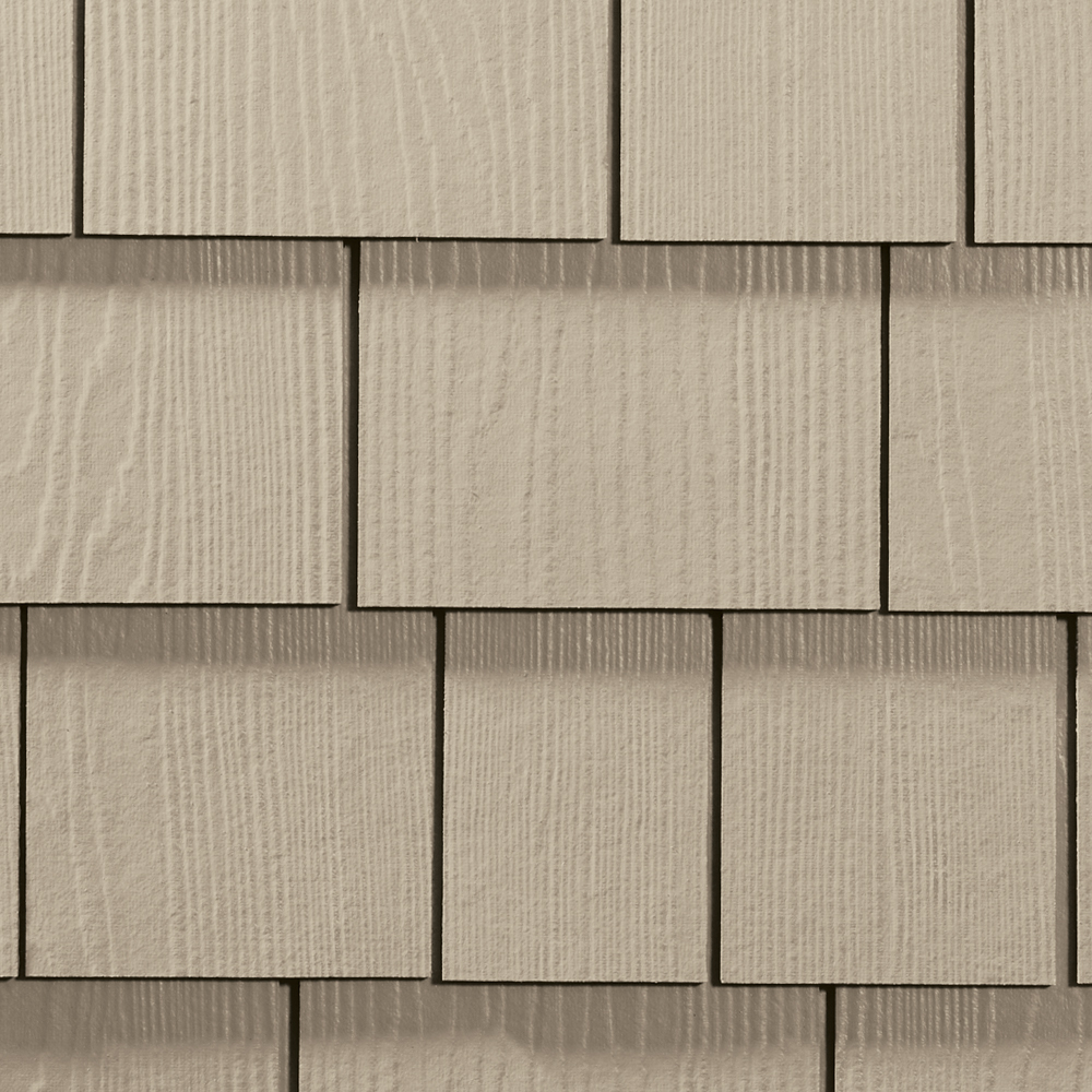 HARDIE SHINGLE HZ5 15.25 IN. X 48 IN. STATEMENT COLLECTION NAVAJO BEIGE STRAIGHT EDGE FIBER CEMENT SIDING - Arlington Coal & Lumber