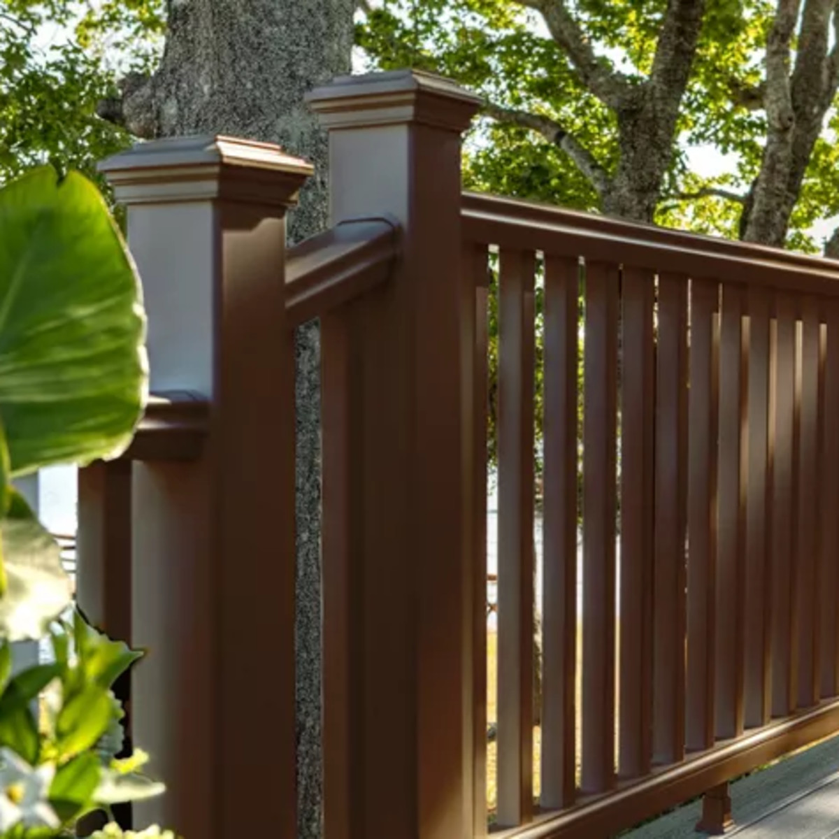 Main 6 - 8-ft x 42-in Transcend Horizontal Rail Kit with Composite Balusters - Vintage Lantern Full Span - Arlington Coal & Lumber