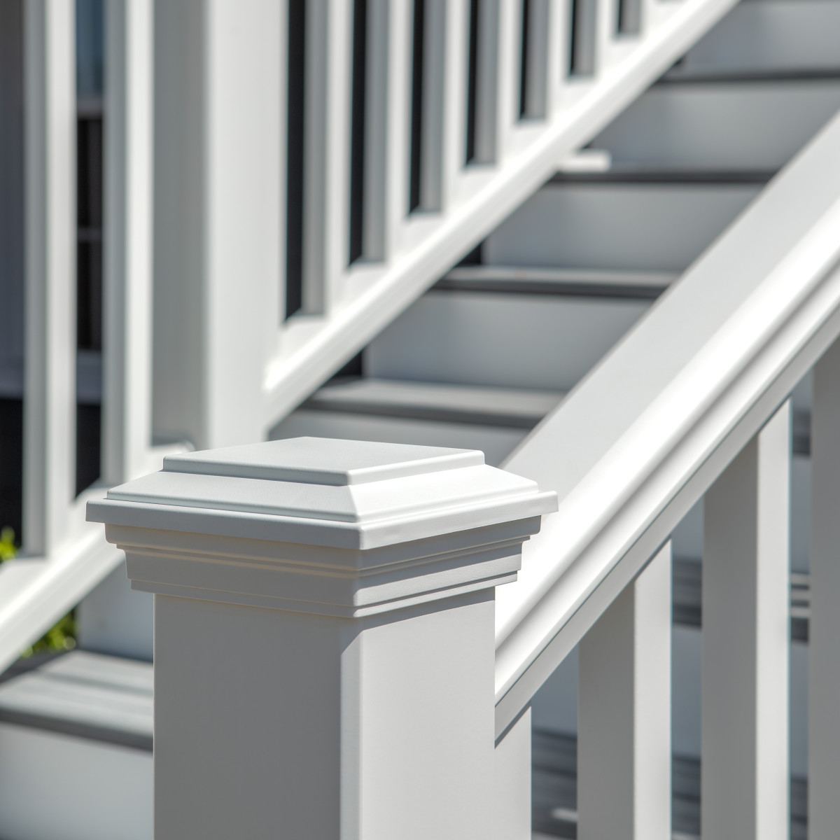 Main 4 - 6-ft Transcend Accessory Infill Kit for Square Composite Balusters - Stair - Classic White Full Span - Arlington Coal & Lumber