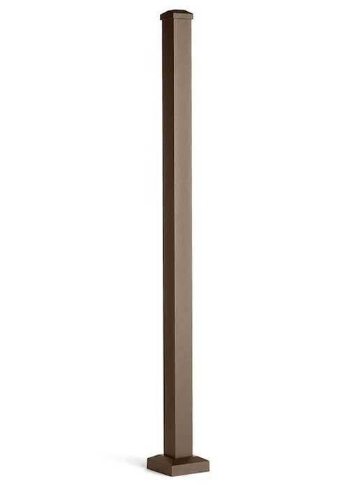Main 3 - 2.5-in x 2.5-in x 53-in Signature Post with Cap and Skirt-Stair-Bronze - Arlington Coal & Lumber