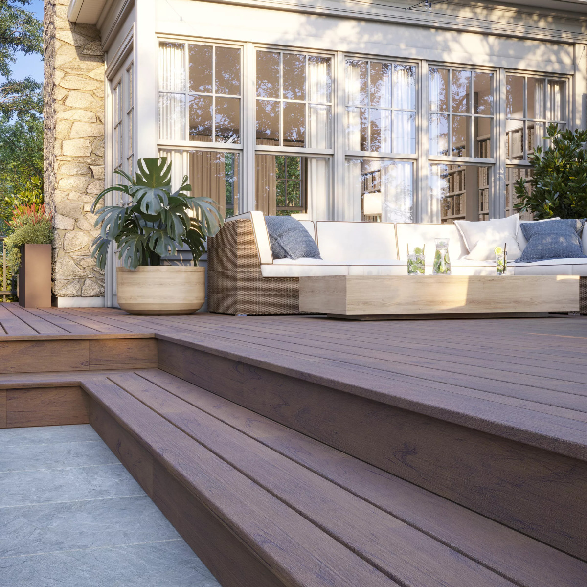 Main 8 - 6-ft x 36-in Transcend Horizontal Rail Kit with Composite Balusters - Charcoal Black Full Span - Arlington Coal & Lumber