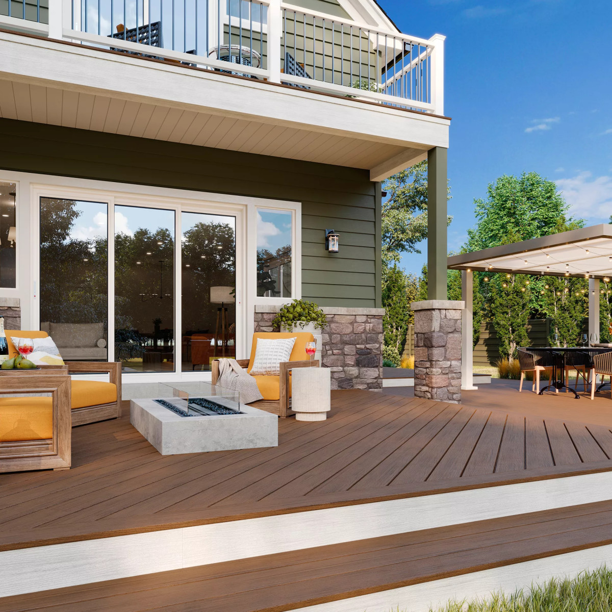 Main 2 - .94-in x 5.5-in x 16-ft Grooved Transcend® Lineage™ Jasper - Arlington Coal & Lumber