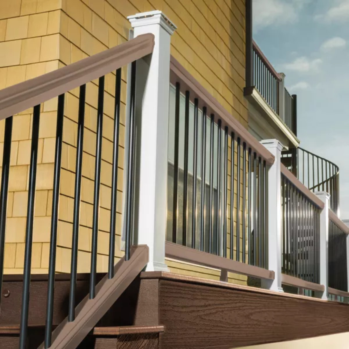 Main 2 - 8-ft Transcend Accessory Infill Kit for Round Aluminum Balusters-Stair-Rope Swing - Arlington Coal & Lumber