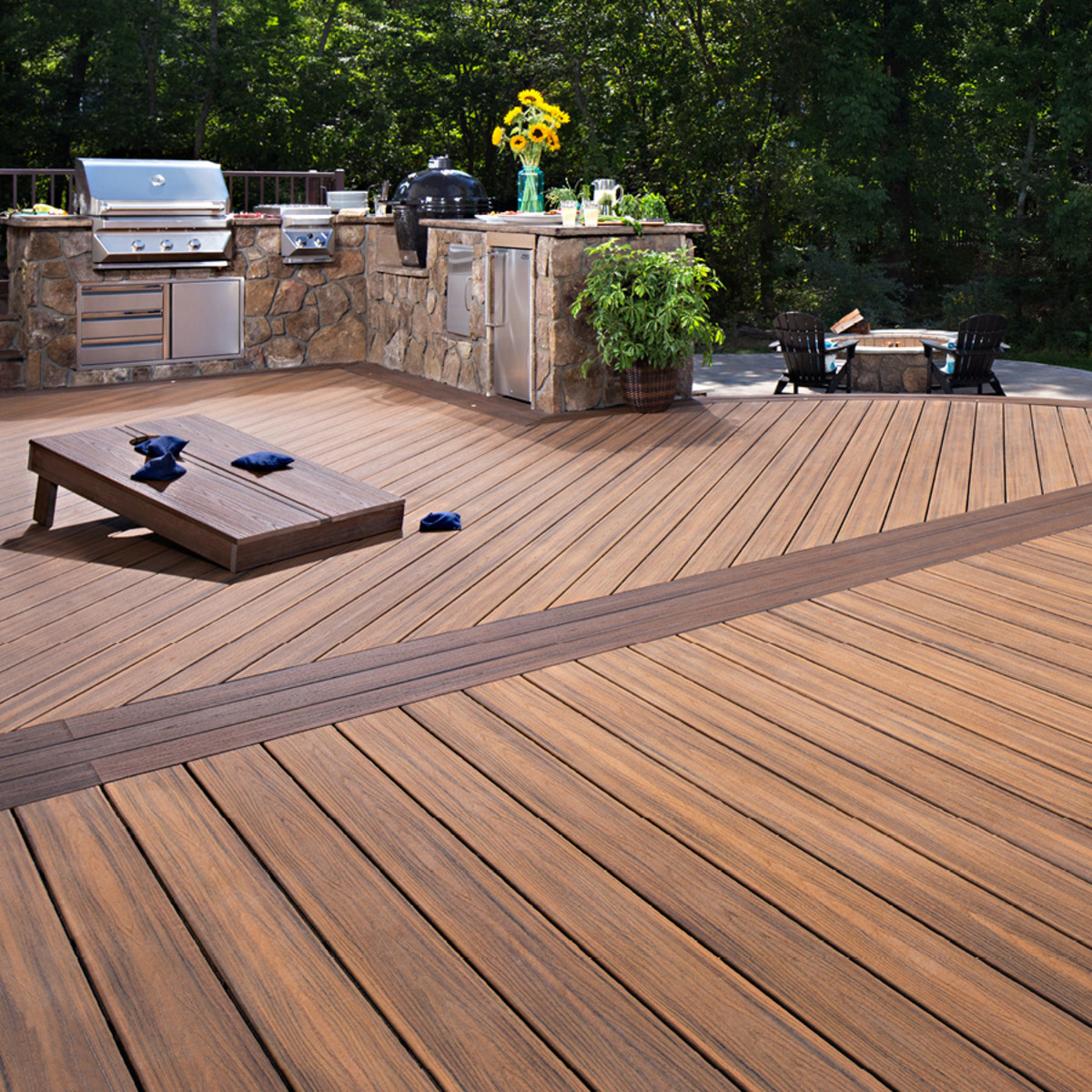 Main 2 - .94-in x 5.5-in x 12-ft Grooved Transcend® Havana Gold - Arlington Coal & Lumber