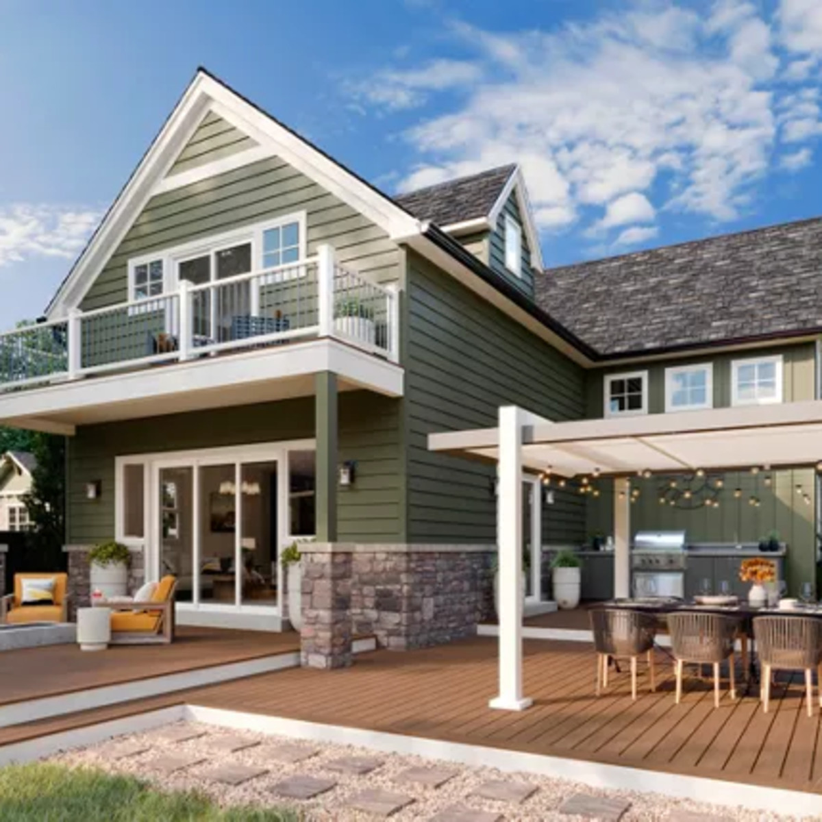 Main 3 - .94-in x 5.5-in x 16-ft Grooved Transcend® Lineage™ Jasper - Arlington Coal & Lumber