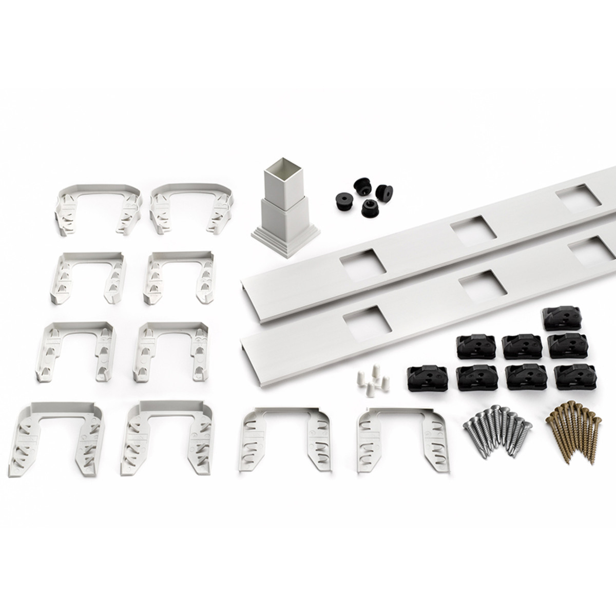 Main 6 - 6-ft Transcend Accessory Infill Kit for Square Composite Balusters - Stair - Classic White Full Span - Arlington Coal & Lumber