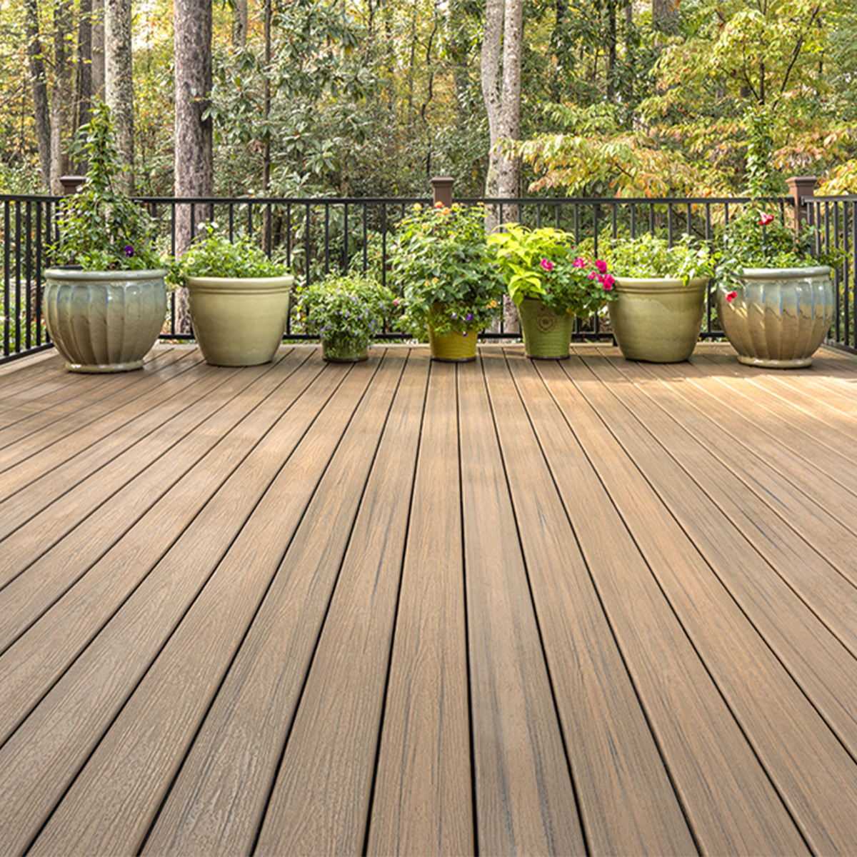 Main 9 - 12 FT TREX ENHANCED NATURALS DECK BOARDS TOASTED SAND - Arlington Coal & Lumber