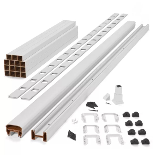 Main 5 - 6-ft x 36-in Transcend Stair Rail Kit with Composite Balusters - Classic White Full Span - Arlington Coal & Lumber
