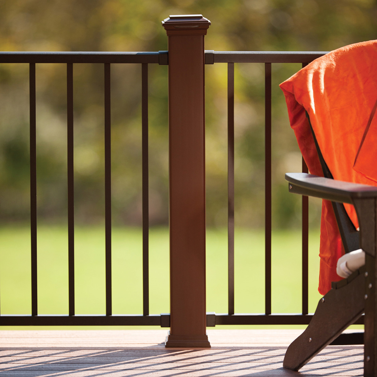 Main 3 - 4.45-in x 4.45-in x 108-in Post Sleeve-Fits over a 4x4 pressure treated post-Vintage Lantern - Arlington Coal & Lumber