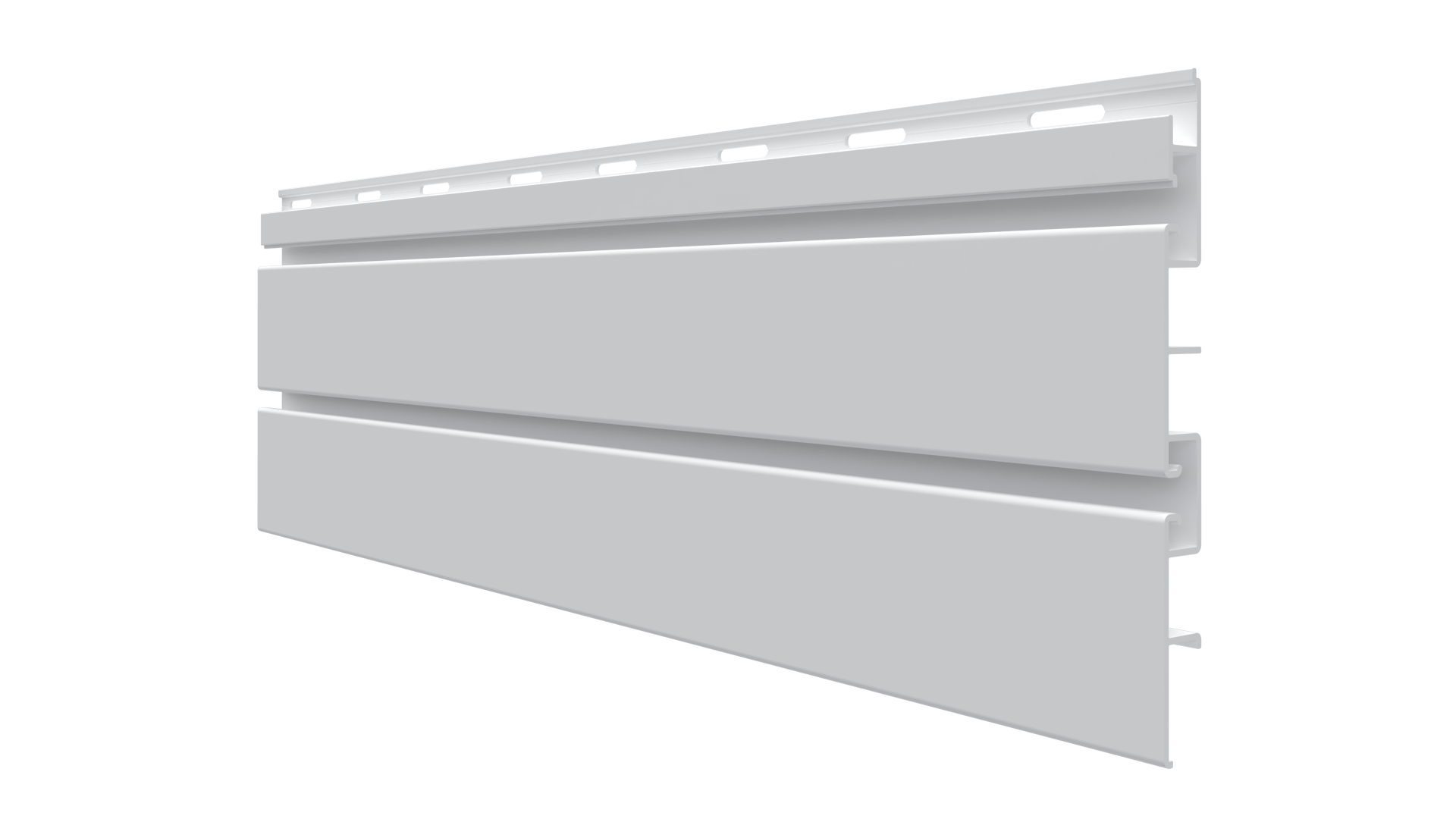 Main 1 - 8' x 7 ¼” x 5/8” White Trusscore SlatWall PVC Panels - Arlington Coal & Lumber