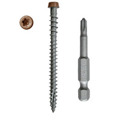 Main 3 - TRAPEASE-3 SADDLE TREX SELECT SCREWS (1050 COUNT) #9 X 2-1/2" TORX® TTAP® DRIVE - Arlington Coal & Lumber