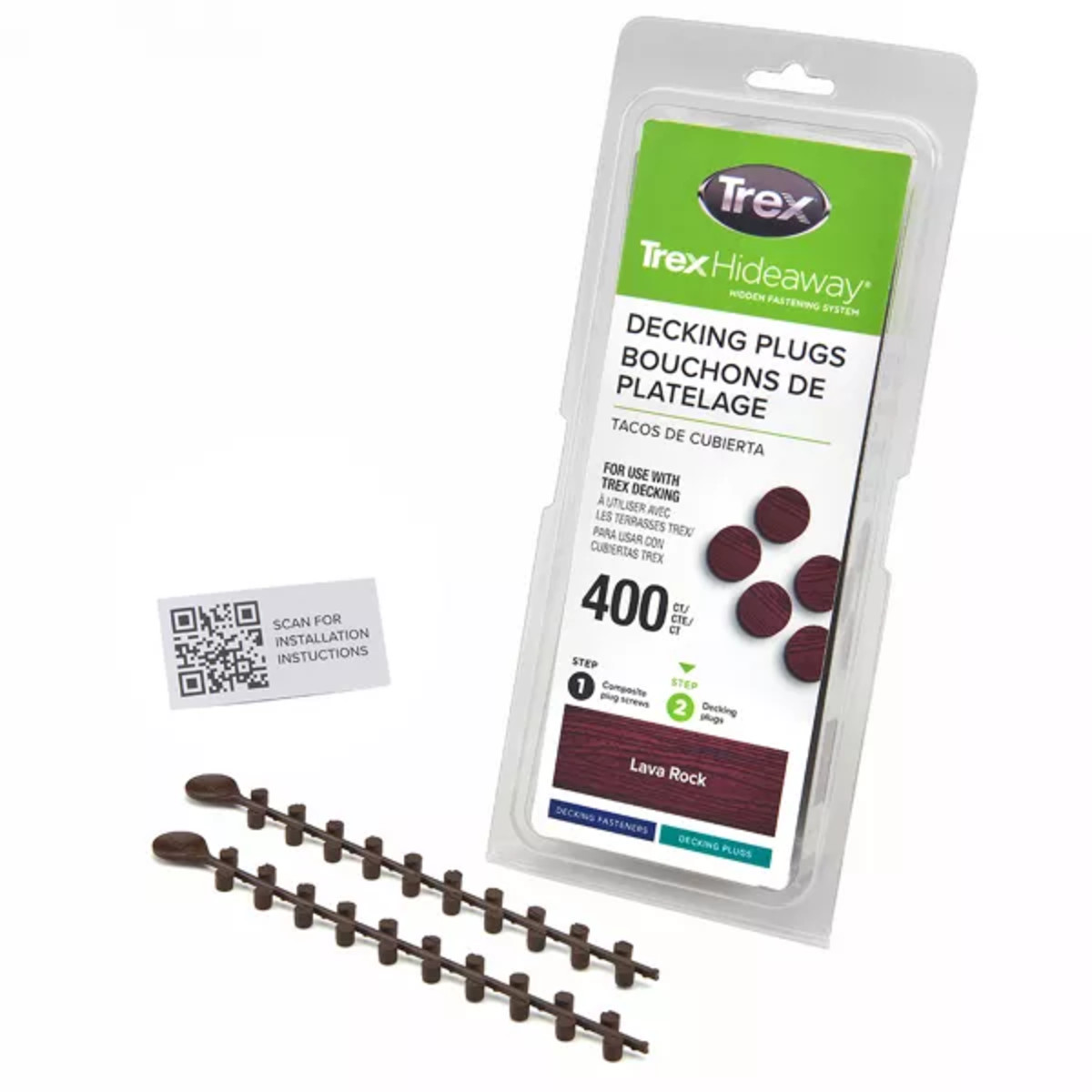 Main 3 - Trex® Decking Plugs Lava Rock - 400 count/pack - Arlington Coal & Lumber