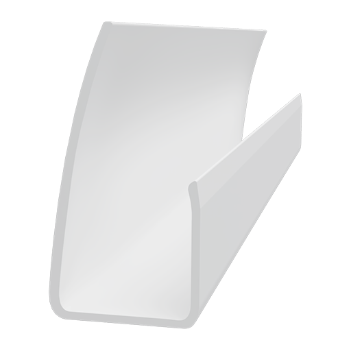 10’ x 1 3/8” x ¾” Trusscore White PVC ¾” J Trim - Arlington Coal & Lumber
