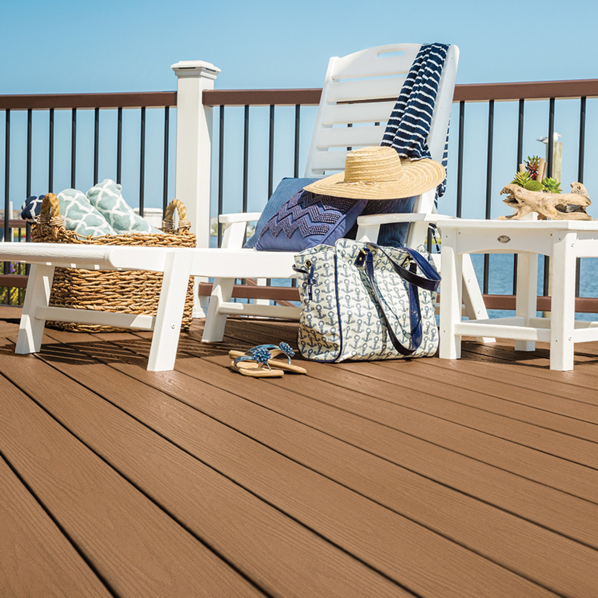 Main 4 - 12 FT TREX ENHANCED BASICS DECK BOARDS BEACH DUNE - Arlington Coal & Lumber