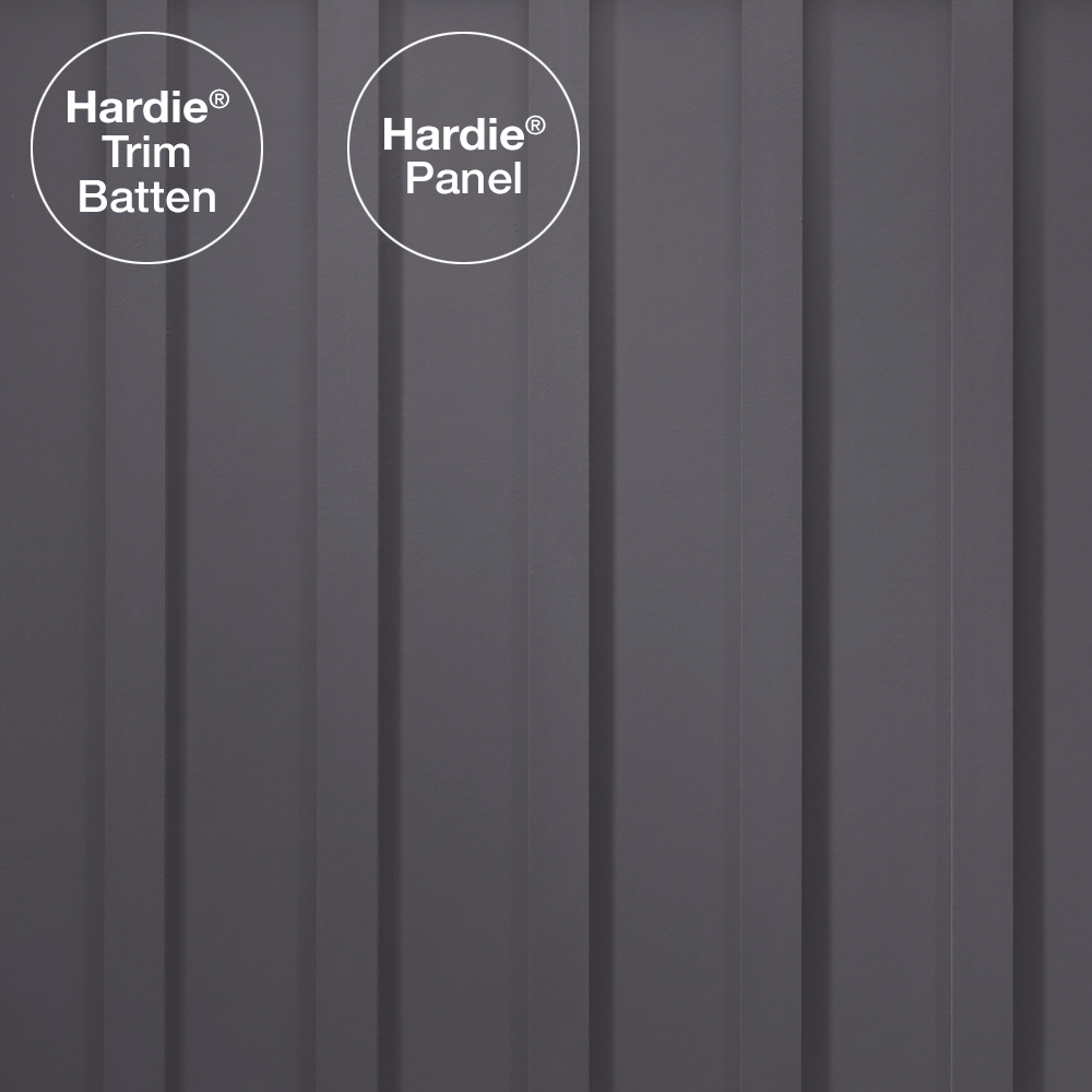Main 2 - HARDIE TRIM HZ5 0.75 IN. X 2.5 IN. X 12 FT. STATEMENT COLLECTION NIGHT GRAY FIBER CEMENT SMOOTH BATTEN TRIM BOARD - Arlington Coal & Lumber