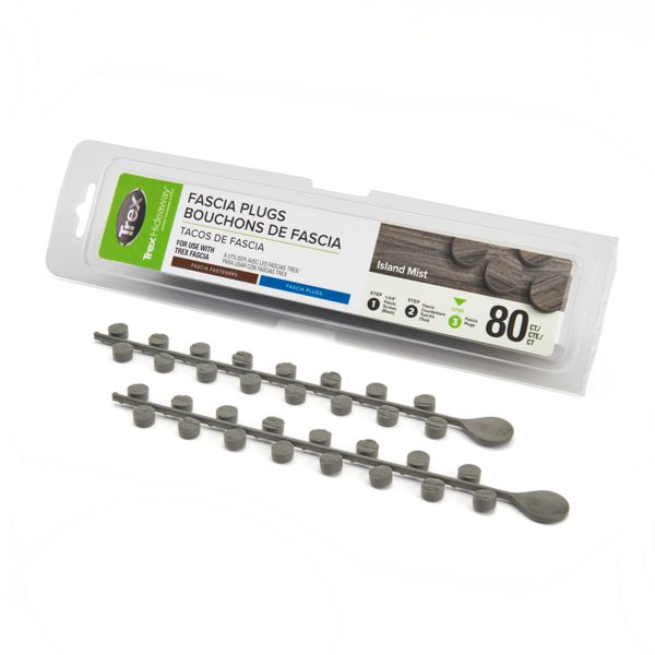 Main 2 - Trex® Fascia Plugs Island Mist - 80 count/pack - Arlington Coal & Lumber