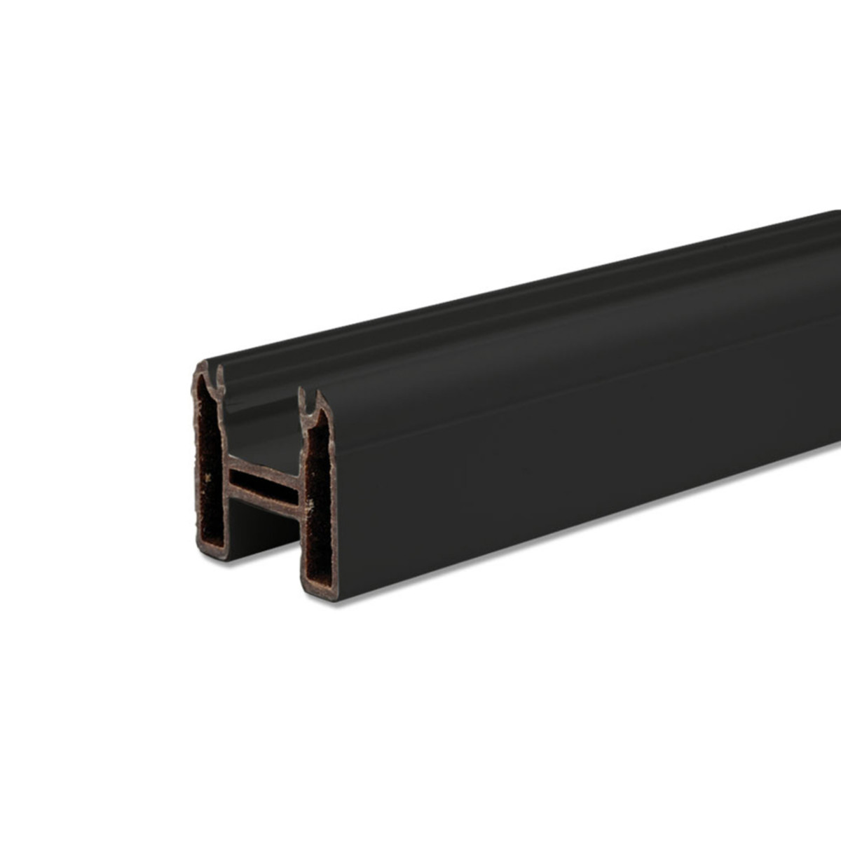 Main 12 - 6-ft Transcend® Universal Top or Bottom Rail  - Charcoal Black Full Span - Arlington Coal & Lumber