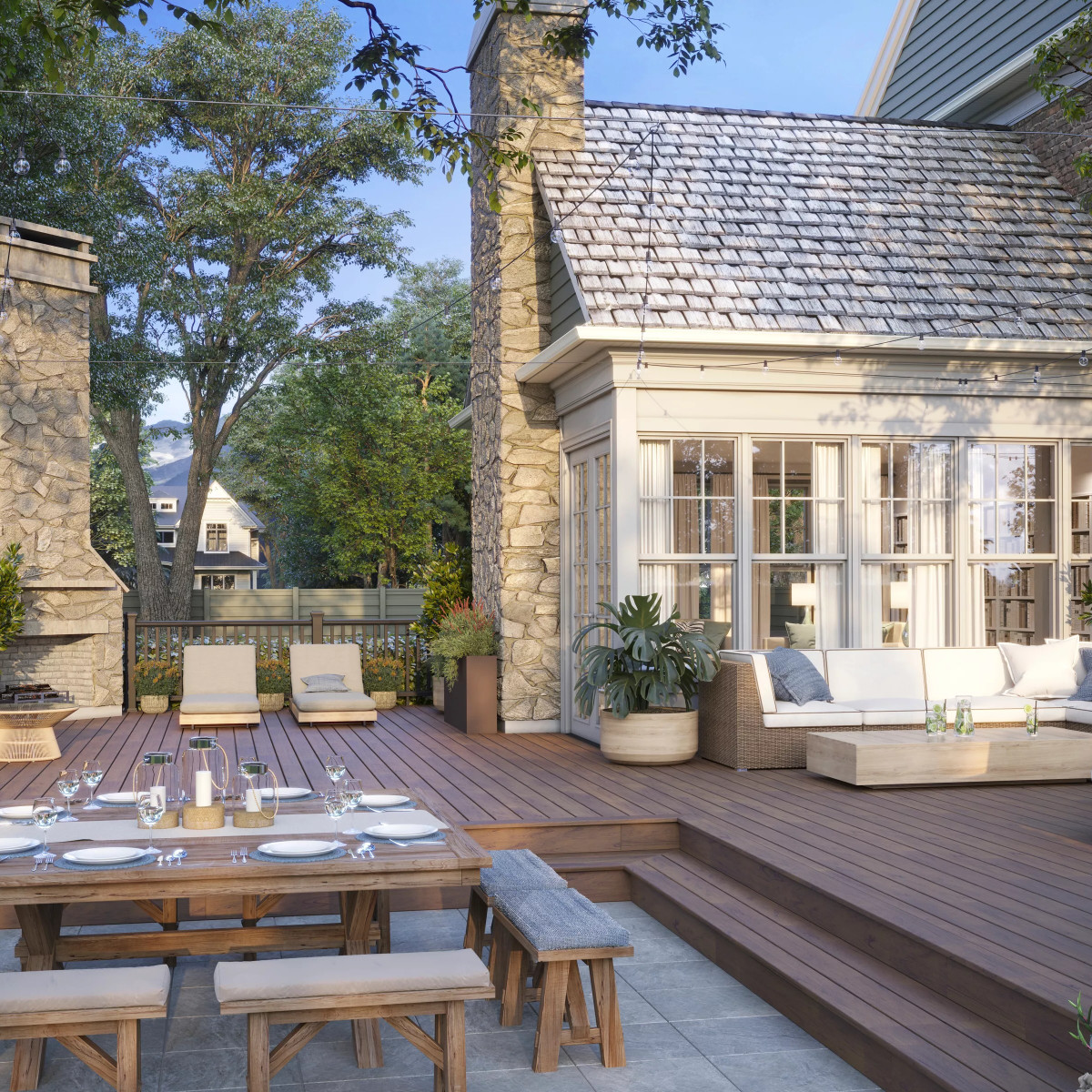 Main 3 - 8-ft x 36-in Transcend Horizontal Rail Kit with Composite Balusters - Charcoal Black Full Span - Arlington Coal & Lumber