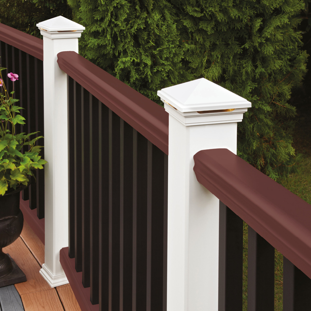 Main 2 - 8-ft Transcend® Crown Top Rail - Vintage Lantern Full Span - Arlington Coal & Lumber