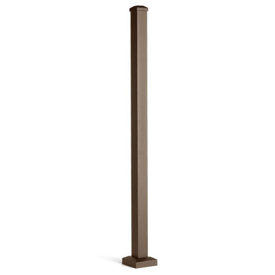 Main 1 - 2.5-in x 2.5-in x 37-in Signature Post with Cap and Skirt-Horizontal-Bronze - Arlington Coal & Lumber
