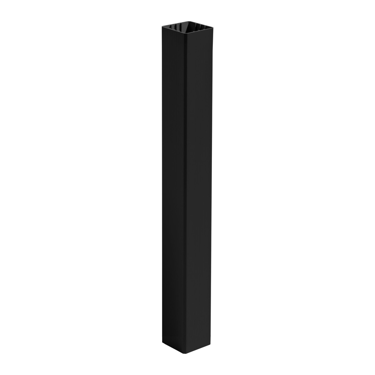 Main 3 - 4.45-in x 4.45-in x 40-in Post Sleeve-Fits over a 4x4 pressure treated post-Charcoal Black - Arlington Coal & Lumber