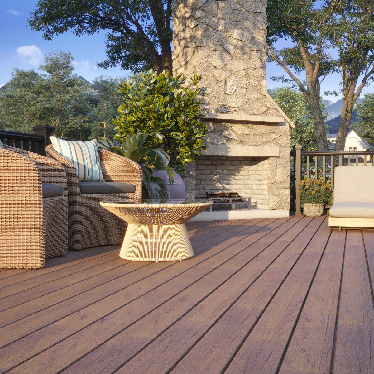 Main 11 - 6-ft x 36-in Transcend Horizontal Rail Kit with Composite Balusters - Charcoal Black Full Span - Arlington Coal & Lumber