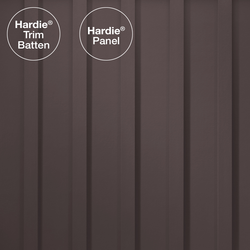 Main 1 - HARDIE PANEL HZ5 48 IN. X 120 IN. STATEMENT COLLECTION RICH ESPRESSO SMOOTH FIBER CEMENT PANEL SIDING - Arlington Coal & Lumber