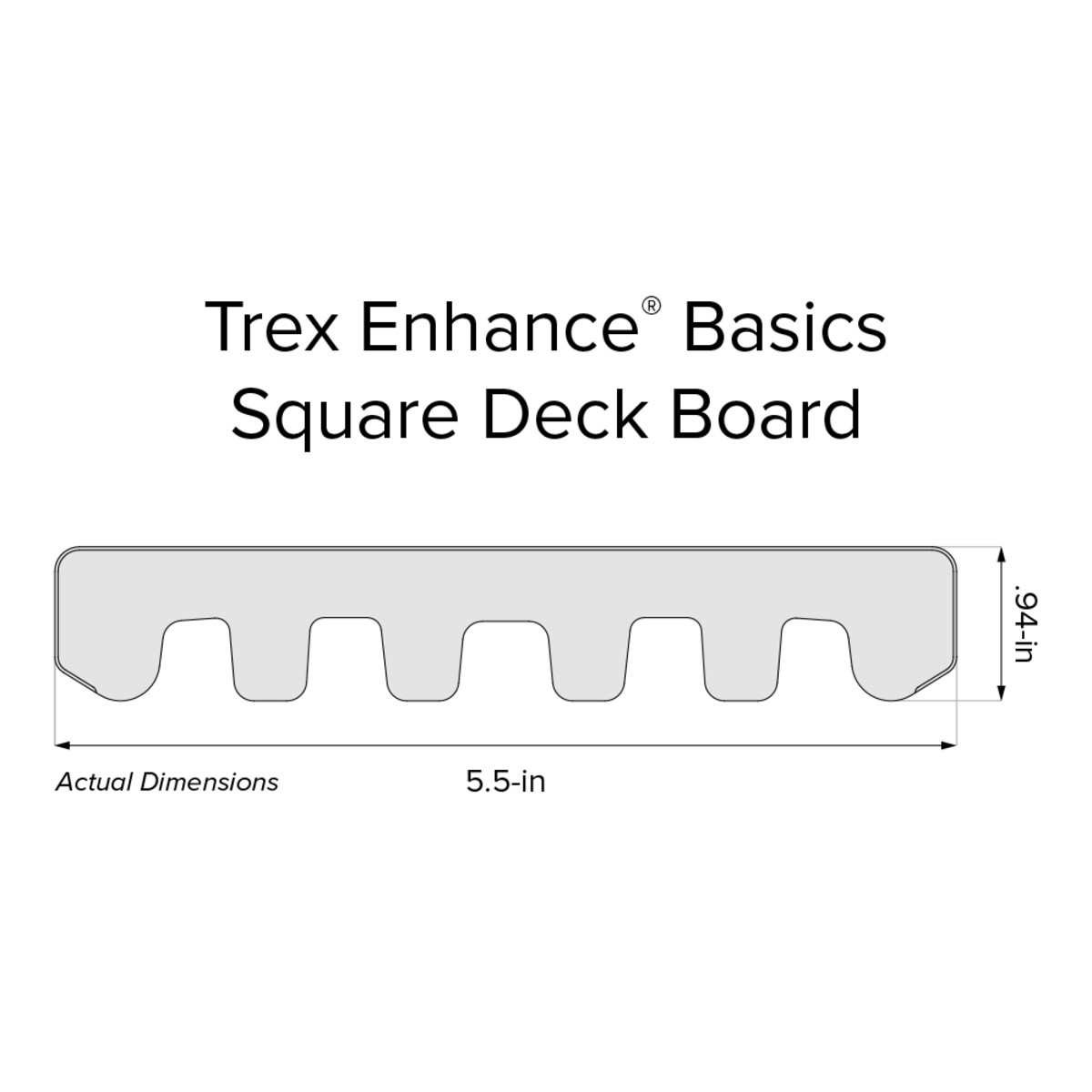 Main 7 - .94-in x 5.5-in x 20-ft Square Enhance® Basics Saddle - Arlington Coal & Lumber