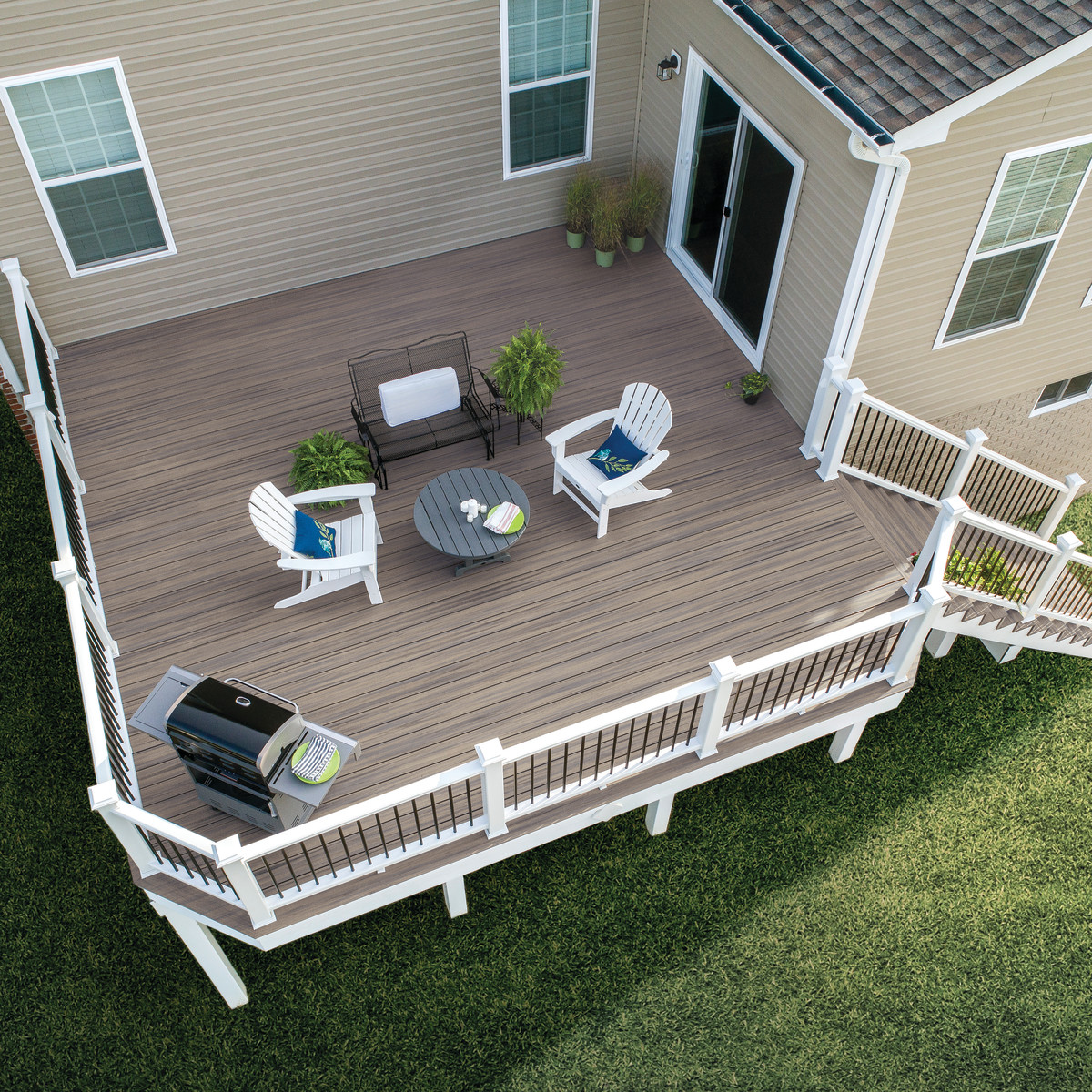 Main 12 - 16 FT TREX ENHANCED NATURALS DECK BOARDS ROCKY HARBOR - Arlington Coal & Lumber