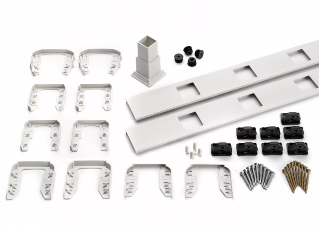 Main 5 - 8-ft Transcend Accessory Infill Kit for Square Composite Balusters-Stair-Classic White - Arlington Coal & Lumber