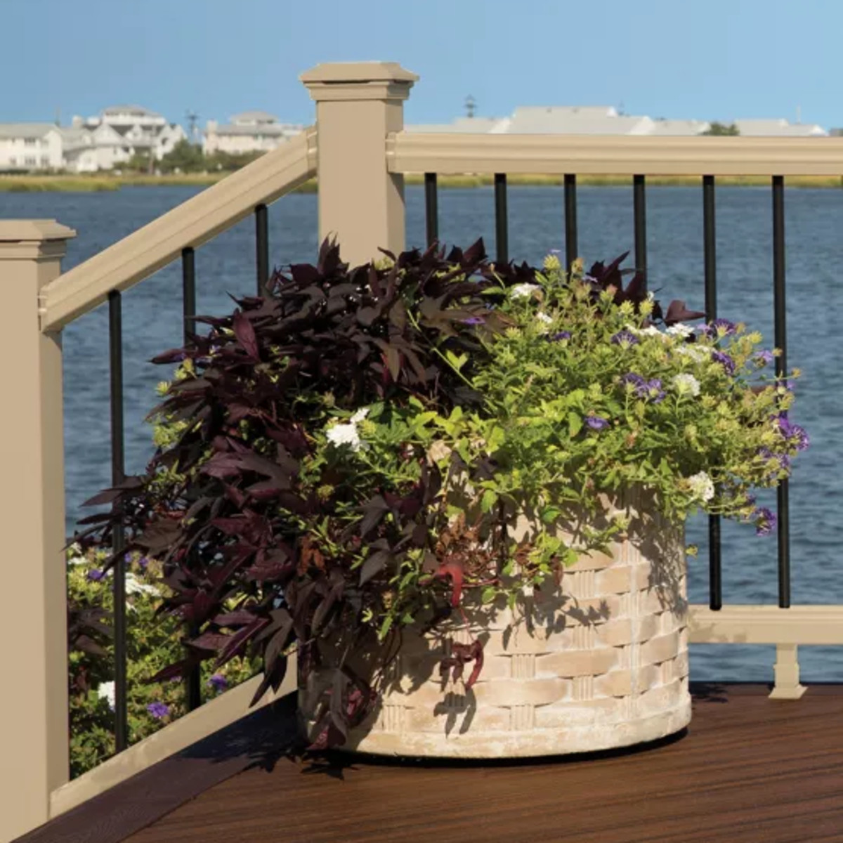 Main 6 - 8-ft Transcend Accessory Infill Kit for Round Aluminum Balusters-Horizontal-Rope Swing - Arlington Coal & Lumber