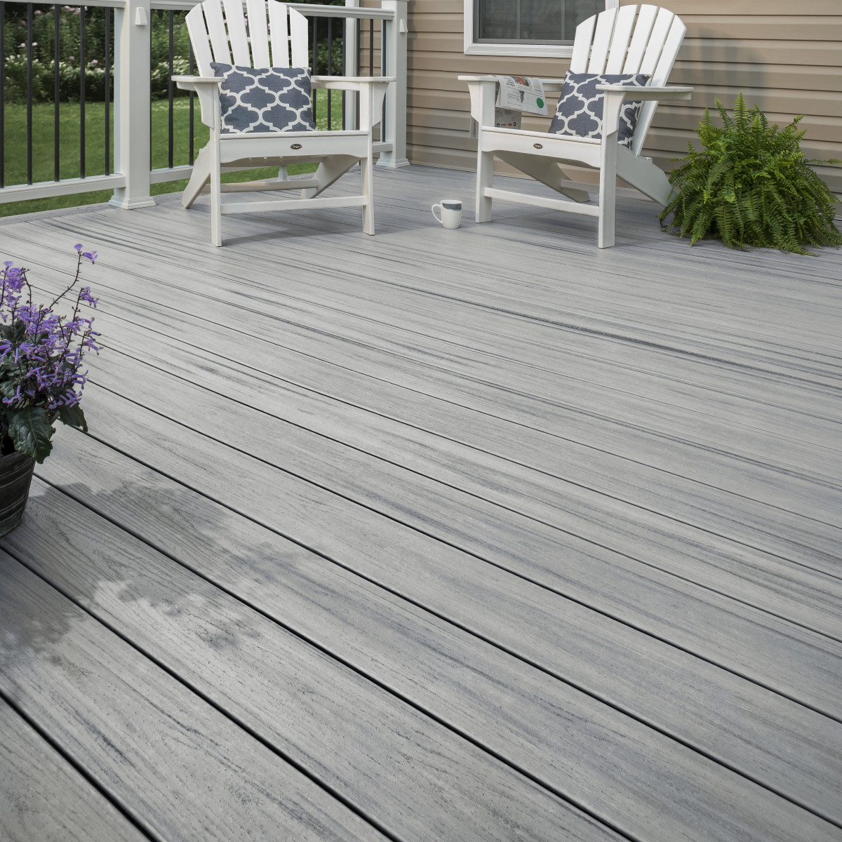 Main 18 - 12 FT TREX ENHANCED NATURALS DECK BOARDS FOGGY WHARF - Arlington Coal & Lumber