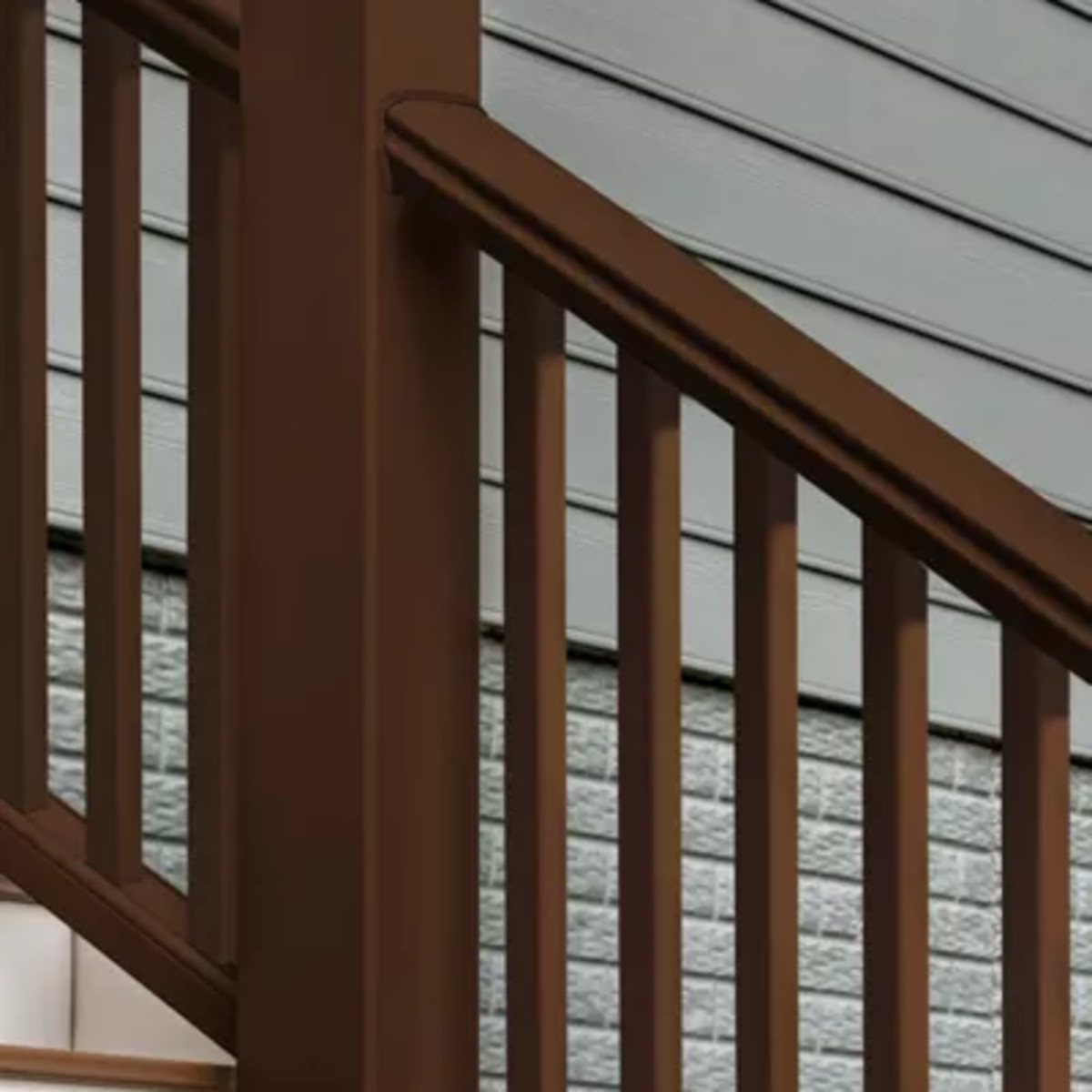 Main 4 - 8-ft x 36-in Transcend Stair Rail Kit with Composite Balusters -Vintage Lantern Full Span - Arlington Coal & Lumber