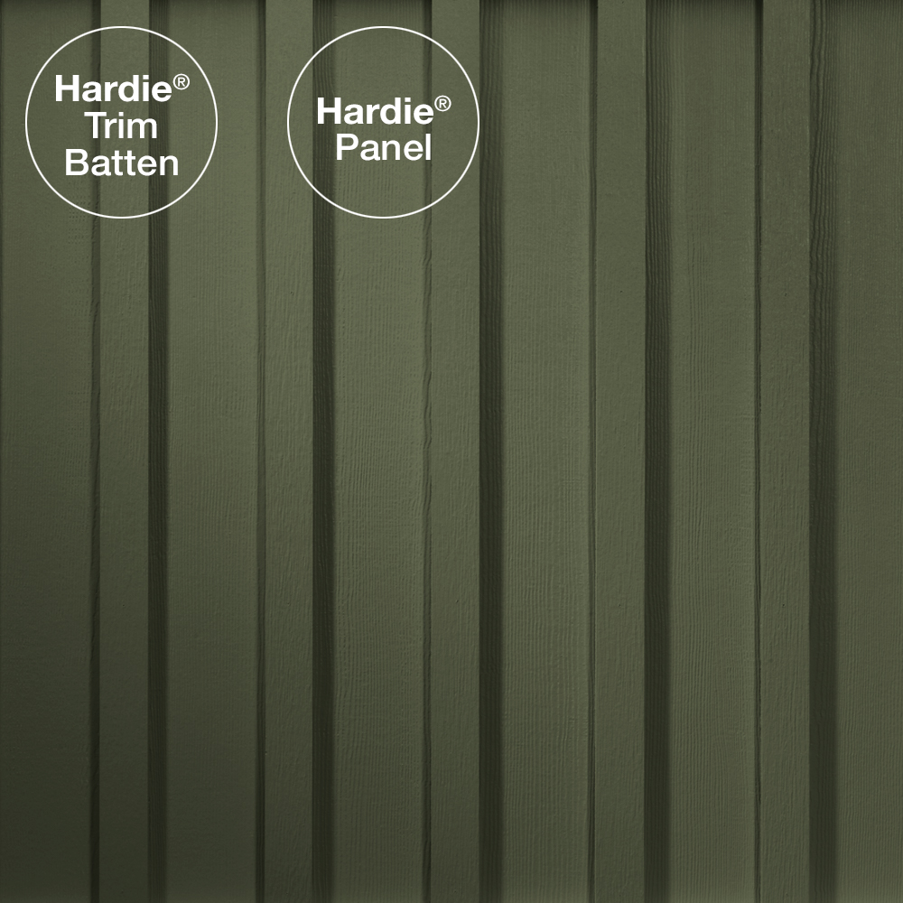 Main 1 - HARDIE TRIM HZ5 0.75 IN. X 2.5 IN. X 12 FT. STATEMENT COLLECTION MOUNTAIN SAGE FIBER CEMENT RUSTIC GRAIN BATTEN TRIM BOARD - Arlington Coal & Lumber