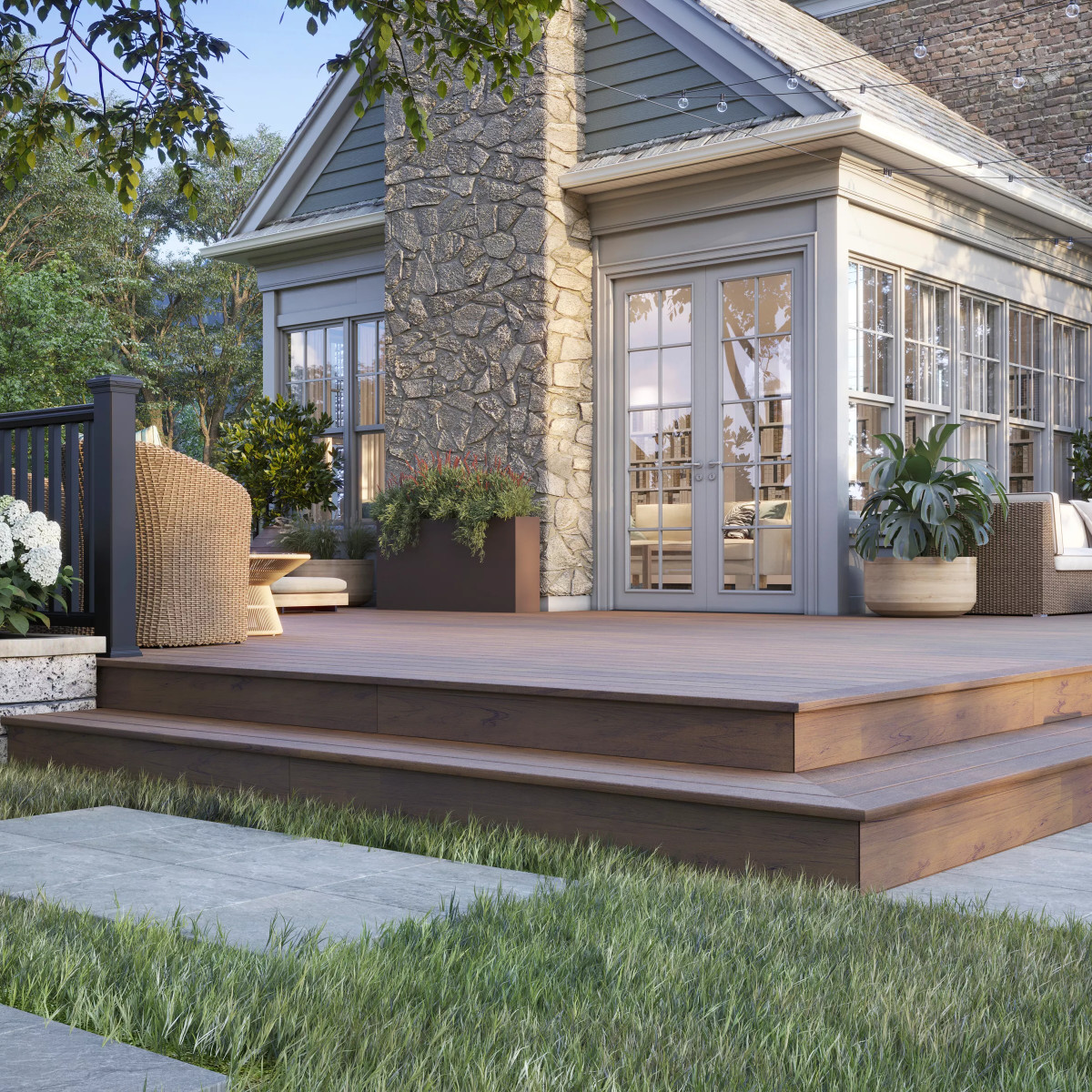 Main 6 - 6-ft x 36-in Transcend Horizontal Rail Kit with Composite Balusters - Charcoal Black Full Span - Arlington Coal & Lumber