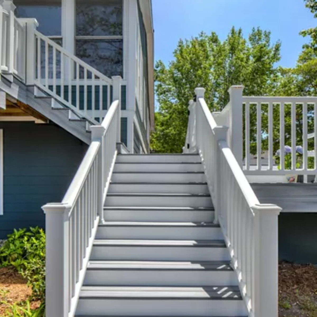 Main 3 - 6-ft Transcend Accessory Infill Kit for Square Composite Balusters - Stair - Classic White Full Span - Arlington Coal & Lumber