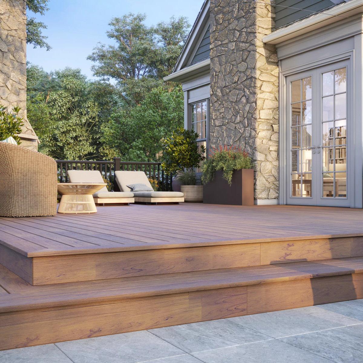 Main 6 - 8-ft x 36-in Transcend Horizontal Rail Kit with Composite Balusters - Charcoal Black Full Span - Arlington Coal & Lumber