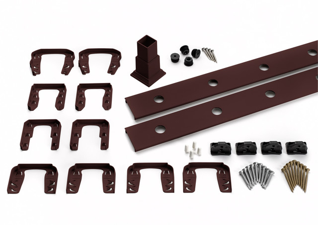 Main 4 - 6-ft Transcend Accessory Infill Kit for Round Aluminum Balusters-Horizontal-Vintage Lantern - Arlington Coal & Lumber