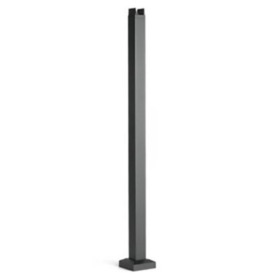 2.5-in x 2.5-in x 36-in Signature Crossover Post-Charcoal Black - Arlington Coal & Lumber