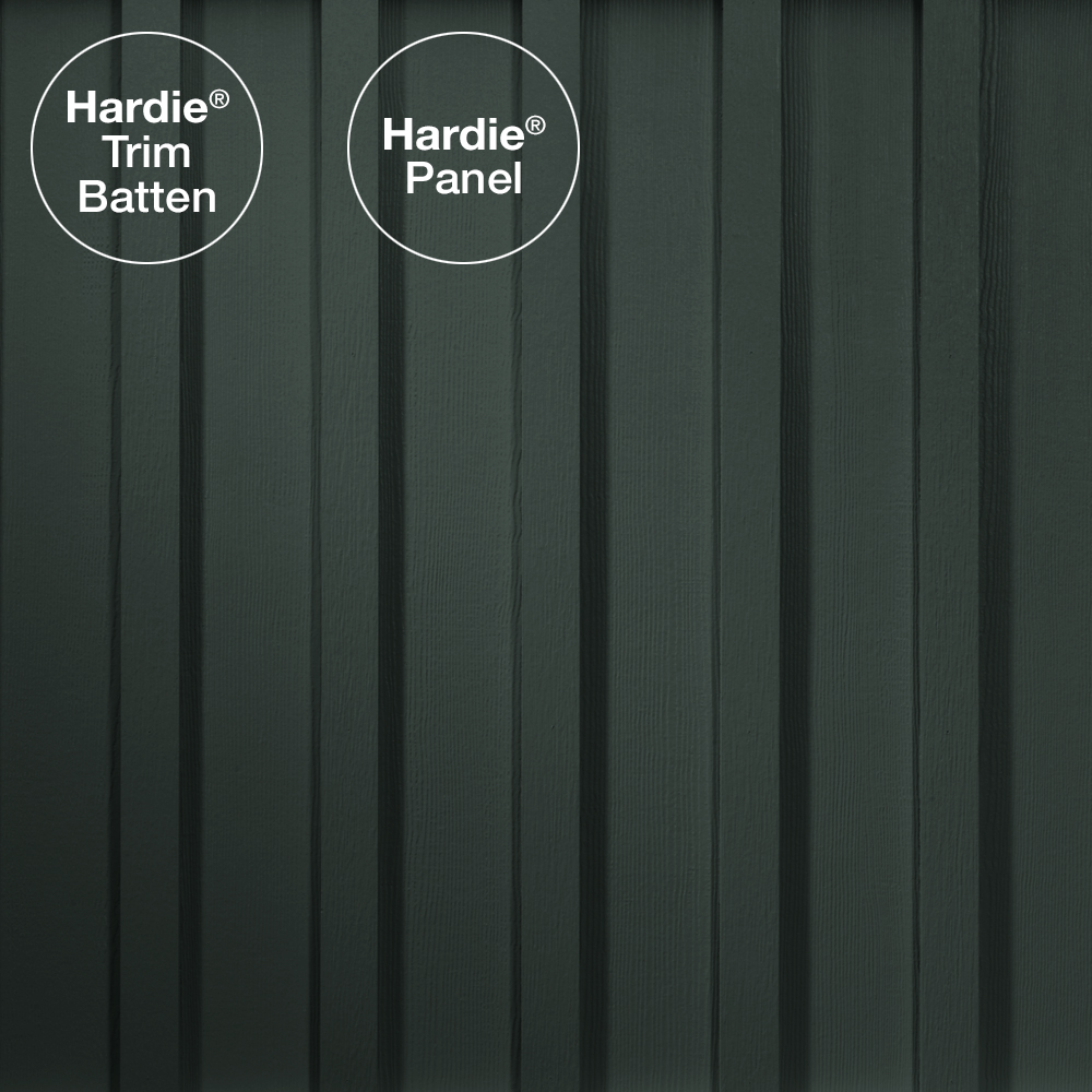HARDIE PANEL HZ5 48 IN. X 120 IN. STATEMENT COLLECTION IRON GRAY CEDARMILL FIBER CEMENT PANEL SIDING - Arlington Coal & Lumber