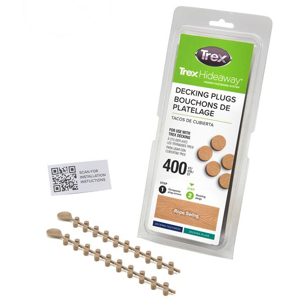Main 4 - Trex® Decking Plugs Rope Swing - 400 count/pack - Arlington Coal & Lumber