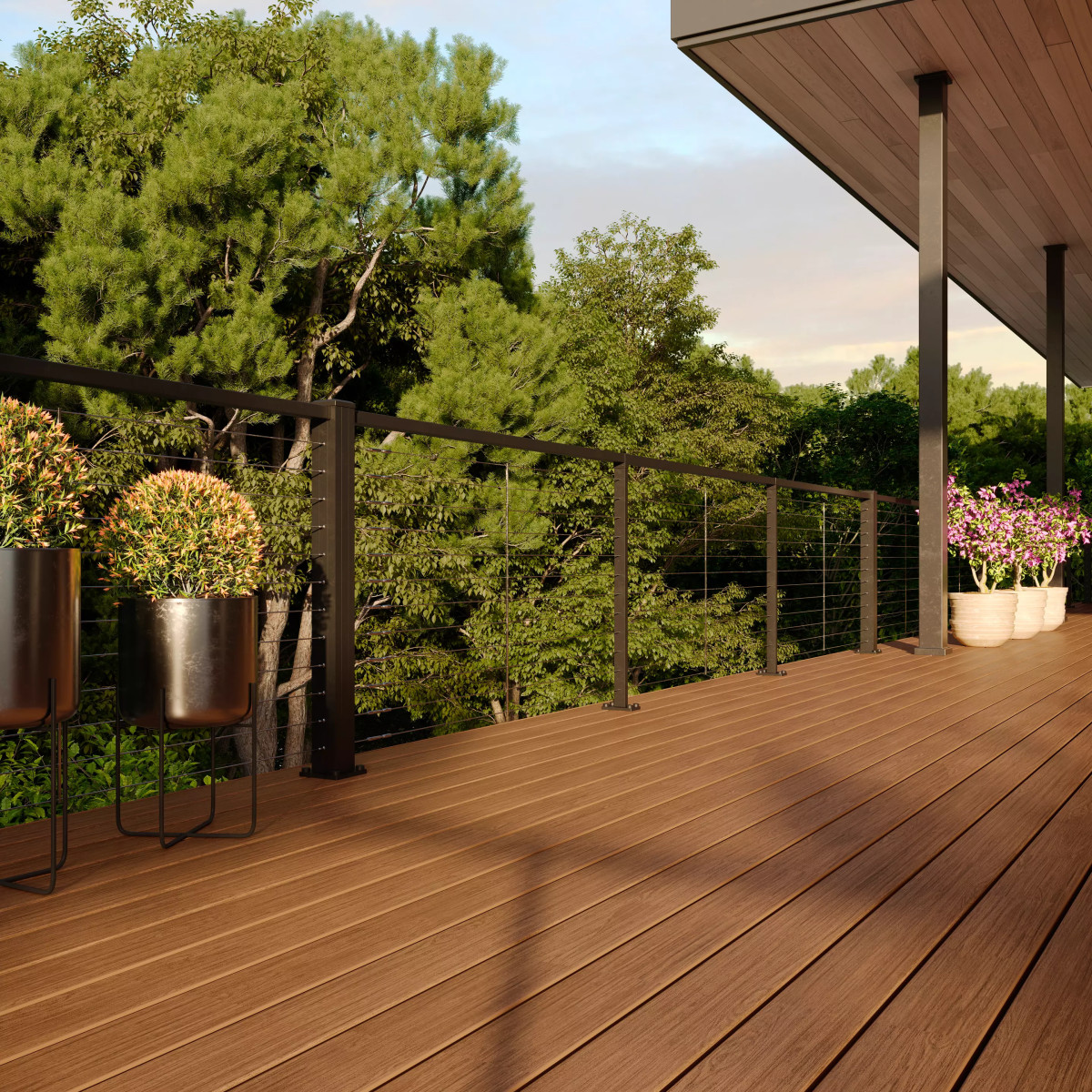 Main 2 - 3.5-in x 3.5-in x 53-in Trex Signature® X-Series™ Post Charcoal Black - Arlington Coal & Lumber