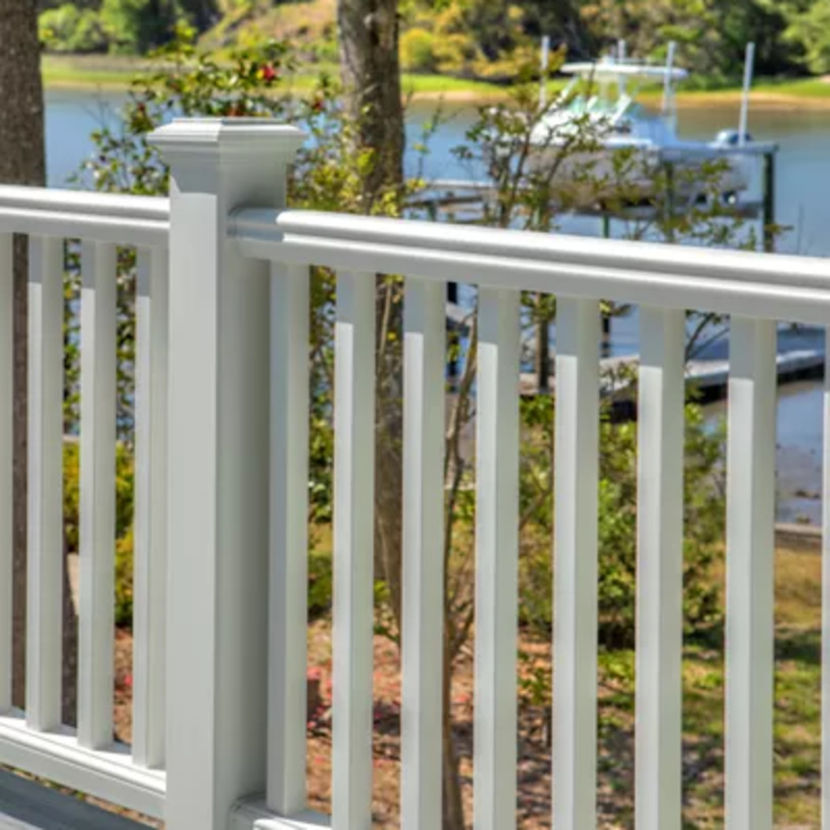 Main 2 - 6-ft x 42-in Transcend Horizontal Rail Kit with Composite Balusters - Classic White Full Span - Arlington Coal & Lumber