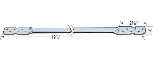 Main 3 - SIMPSON LTB20 METAL BRIDGING 16"OC FOR 2X8/2X10 (200 PCS/BX) - Arlington Coal & Lumber