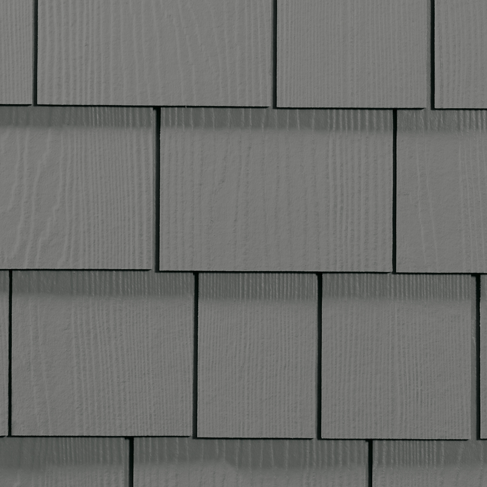 HARDIE SHINGLE HZ5 15.25 IN. X 48 IN. STATEMENT COLLECTION GRAY SLATE STRAIGHT EDGE FIBER CEMENT SIDING - Arlington Coal & Lumber