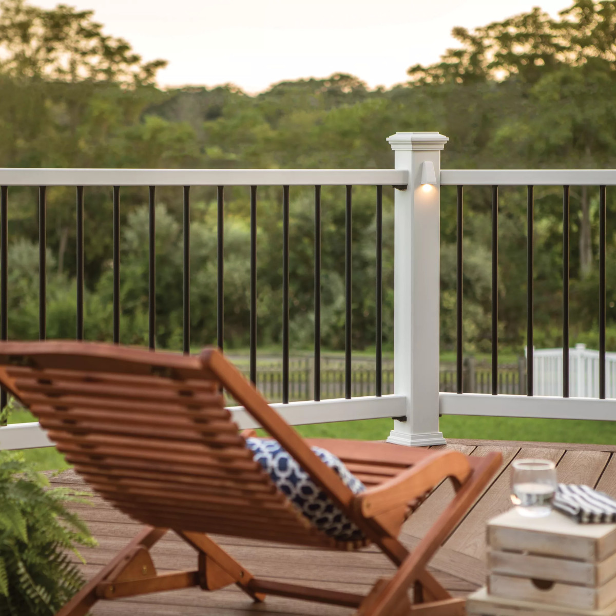 Main 10 - 4.45-in x 4.45-in x 108-in Post Sleeve-Fits over a 4x4 pressure treated post-Classic White - Arlington Coal & Lumber
